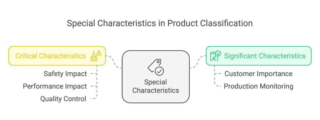 Special Characteristics in Product Classification