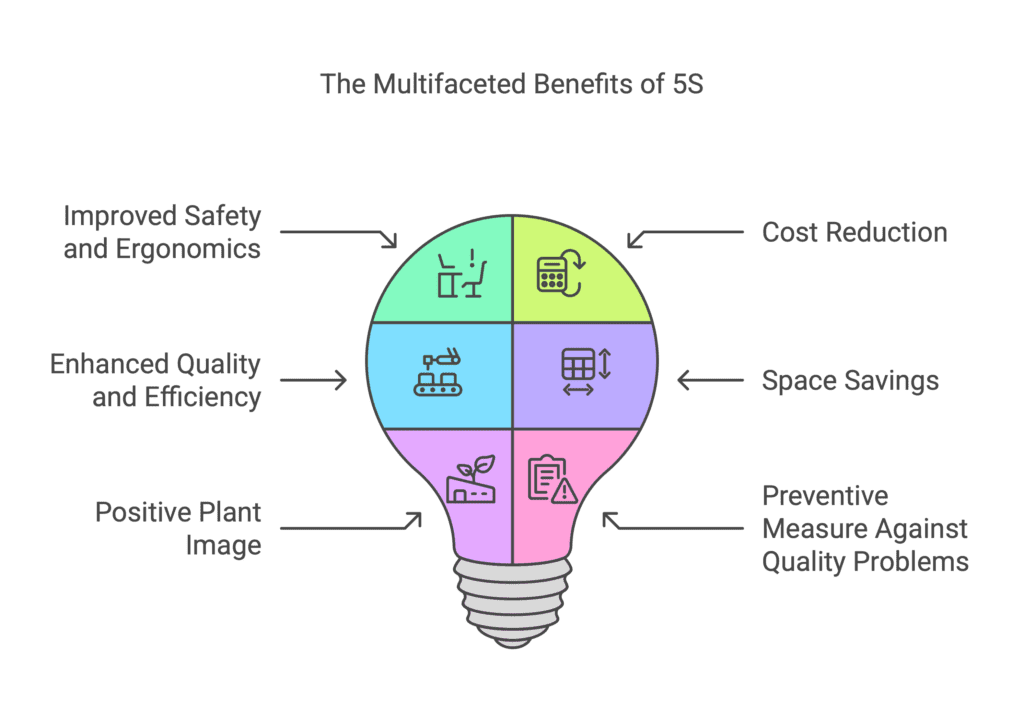 The Multifaceted Benefits of 5S