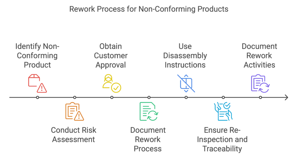 Rework Process for Non-Conforming Products